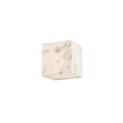 Justice Design Group Alabaster Rocks! 5" Wide LED Wall Sconce Alabaster Rocks