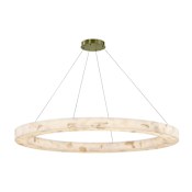 Justice Design Group Medley 52" Wide Ring Chandelier Brushed Brass