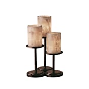 Justice Design Group Table Lamp from the Alabaster Rocks! Collection Dark Bronze