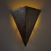 Justice Design Group Ambiance 20.25" Wall Sconce Hammered Iron