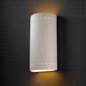 Justice Design Group Ambiance 10.75" Wall Sconce Bisque