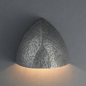 Justice Design Group Ambiance 6.75" ADA Compliant Outdoor Wall Sconce Hammered Pewter