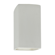 Justice Design Group Ambiance 5.25" ADA Compliant LED Outdoor Wall Sconce Bisque