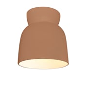 Justice Design Group Radiance 8" Wide Flush Mount Ceiling Fixture Adobe
