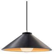Justice Design Group Radiance 12" Wide LED Pendant with Black Cord Carbon Matte Black / Champagne Gold / Nickel
