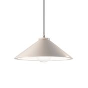 Justice Design Group Radiance 12" Wide LED Pendant with a Ceramic Matte White Shade Brushed Nickel