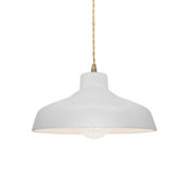 Justice Design Group Radiance 12" Wide Pendant with a Ceramic Bisque Shade Antique Brass