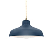 Justice Design Group Radiance 12" Wide Pendant with a Ceramic Midnight Sky and Matte White Shade Antique Brass