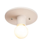 Justice Design Group Radiance 7" Tall Flush Mount Ceiling Fixture Bisque
