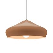 Justice Design Group Radiance 15" Wide Dome Pendant with White Cord Adobe / Antique Brass