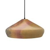Justice Design Group Radiance Collection - Crease 15" Wide LED Pendant with Harvest Yellow Slate Shade Matte Black