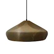 Justice Design Group Radiance Collection - Crease 15" Wide Pendant with Tierra Red Slate Shade Matte Black