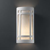 Justice Design Group Ambiance 10.75" Wall Sconce Bisque