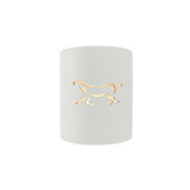 Justice Design Group Sun Dagger 9" Tall Outdoor Wall Sconce Bisque