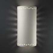 Justice Design Group Sun Dagger 9" Wall Sconce Bisque