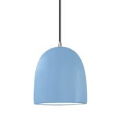 Justice Design Group Radiance 9" Wide Mini Pendant Brushed Nickel