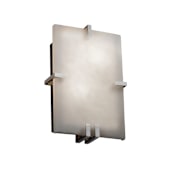 Justice Design Group Clouds 8.5" ADA Compliant Wall Sconce Brushed Nickel