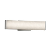 Justice Design Group Clouds Single Light 18-1/2" Wide Integrated 3000K LED Bath Bar with Off-White Clouds Resin Shade - ADA Compliant Brushed Nickel