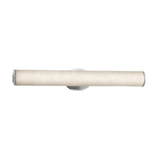Justice Design Group Elliptical Single Light 28" Wide Integrated 3000K LED Bath Bar - ADA Compliant Brushed Nickel