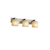Justice Design Group Clouds 3 Light Vanity Light Brushed Nickel