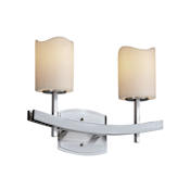 Justice Design Group CandleAria 2 Light Vanity Light Brushed Nickel