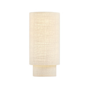 Justice Design Group Textile 13" Tall Wall Sconce Cream Linen