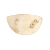 Justice Design Group Alabaster Stone / Glass Wall Washer Sconce from the LumenAria Collection Faux Alabaster