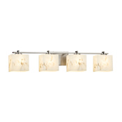Justice Design Group LumenAria 4 Light 36" Wide Bathroom Vanity Light Brushed Nickel