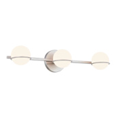 Justice Design Group Centric 3 Light 23" Wide Vanity Light Brushed Nickel