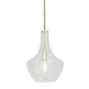 Justice Design Group Fusion 14" Wide Pendant Brushed Brass