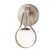 Justice Design Group Fusion 10" Tall ADA Bathroom Sconce Brushed Brass