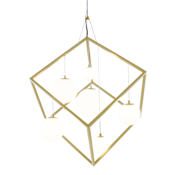 Justice Design Group Pixie 6 Light 22" Wide Chandelier Brushed Brass