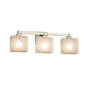 Justice Design Group Fusion 23.5" Regency 3 Light Vanity Light Brushed Nickel
