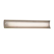Justice Design Group Fusion 30" ADA Approved LED Lineate Bath Bar Brushed Nickel