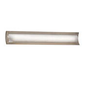 Justice Design Group Fusion 30" ADA Approved LED Lineate Bath Bar Brushed Nickel