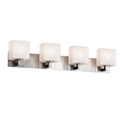 Justice Design Group Fusion 35.25" Modular 4 Light LED Vanity Light Brushed Nickel