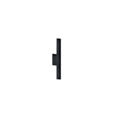 Justice Design Group Zarai 24" Tall LED Outdoor Wall Sconce Matte Black