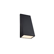 Justice Design Group Corwin 12" Tall LED Outdoor Wall Sconce Matte Black
