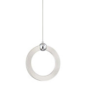 Justice Design Group Hermosa 7" Wide 3000K LED Multi Light Pendant Brushed Nickel / Chrome