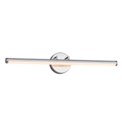 Justice Design Group Fianco 24" wide 3000K  LED Wall Sconce Brushed Nickel