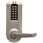 Kaba Ilco Electronic Keyed Entry Reversible Leverset from the E-Plex 5000 Series Satin Chrome