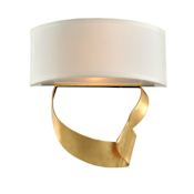 Kalco Avalon 12" Tall ADA Wall Sconce - Right Orientation Roman Gold