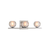 Kalco Corona 3 Light 19" Wide LED Bathroom Vanity Light Chrome