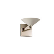 Kalco Galvaston 6" Tall LED Bathroom Sconce Polished Nickel