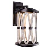 Kalco Belmont Outdoor 24" Tall LED Outdoor Wall Sconce Florence Gold