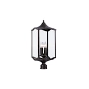 Kalco Lakewood Outdoor 26" Tall Single Head Post Light Aged Iron