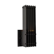 Kalco Drew 12" Tall ADA LED Outdoor Wall Sconce Matte Black