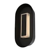 Kalco Prescott 13" Tall LED Outdoor Wall Sconce Matte Black