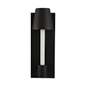 Kalco Candelero 14" Tall LED Outdoor Wall Sconce Matte Black / White