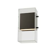 Kalco Aria 10" Tall LED Outdoor Wall Sconce Matte Black